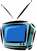 Cartoon drawing of a TV
