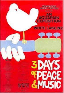 Woodstock music festival poster