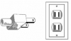 2-prong ungrounded AC outlets